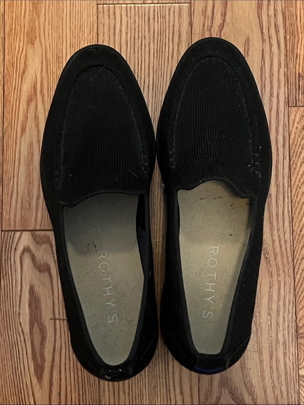Rothy's Women’s Black Slip-On Knit Loafers